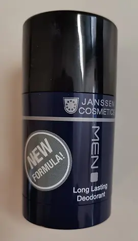 Foto uit de officiële melding: Janssen Cosmetics Long Lasting Deodorant, Men Deodorant stok — risico: Chemische risico's