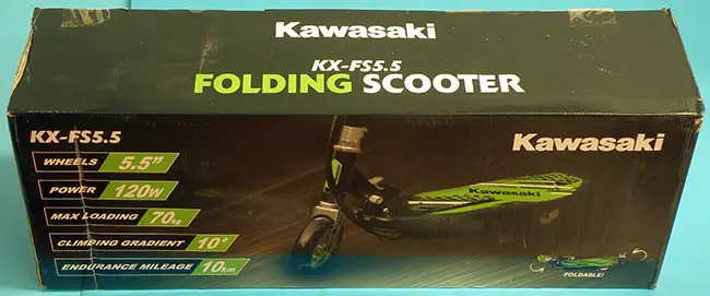 Photo de l’avis officiel: Kawasaki FOLDING SCOOTER Scooter électrique — risque: Blessures