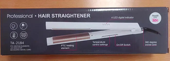 Foto do aviso oficial: Professional Hair Straightener Alisador de cabelo — risco: Choque elétrico (A12/01437/21)