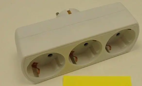 Photo from the official notice: Aoboer 3-way plug, multiple socket. The product is sold online, in particular via Bol.com. multiple plug — electric shock & fire risk