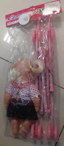 Foto do aviso oficial: „My Baby“ Boneca com carrinho de bebé — risco: Engasgamento