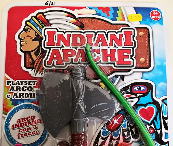 Photo de l’avis officiel: RS toys / RSTA / INDIANI APACHE Jeu de jouets — risque: Étouffement
