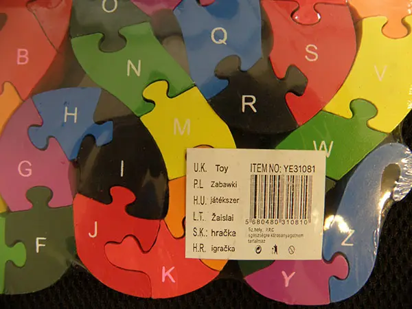 Foto do aviso oficial: játékszer / Toy Quebra-cabeças de madeira — risco: Engasgamento