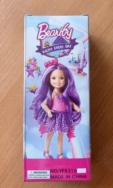 Photo de l’avis officiel: Doll „Bearby“ Poupée en plastique — risque: Risque chimique