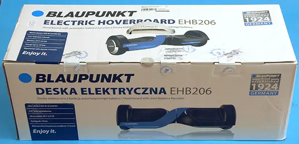 Photo de l’avis officiel: Blaupunkt ELECTRIC HOVERBOARD / Elektromos deszka Scooter auto-équilibrage (hoverboard) — risque: Blessures
