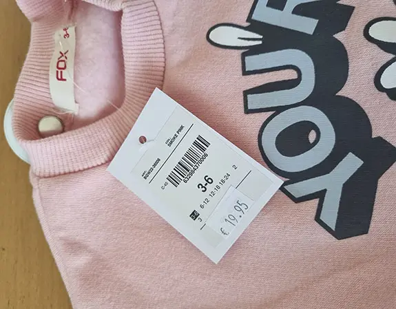 Foto aus der offiziellen Meldung: Fox Kinderbluse — Risiko: Verletzungen