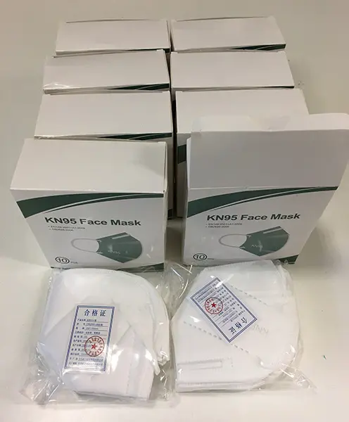 Foto uit de officiële melding: Yiwu Ori-Power Medtech KN95 Face Mask Deeltjesfiltermasker — risico: Gezondheidsrisico/overige