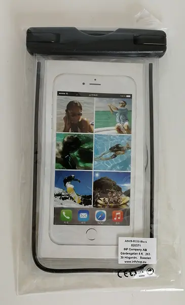 Foto dell’avviso ufficiale: Vattentät mobilväska för smartphone Borsa per smartphone — rischio: Rischio chimico