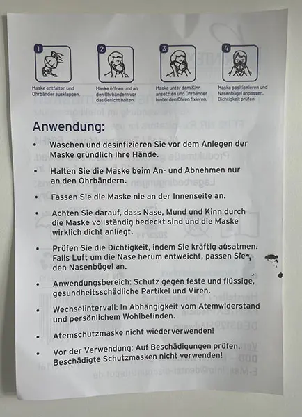 Foto dell’avviso ufficiale: PRINTEXMedical priuMask Maschera filtro antiparticolato — rischio: Rischio per la salute / altro