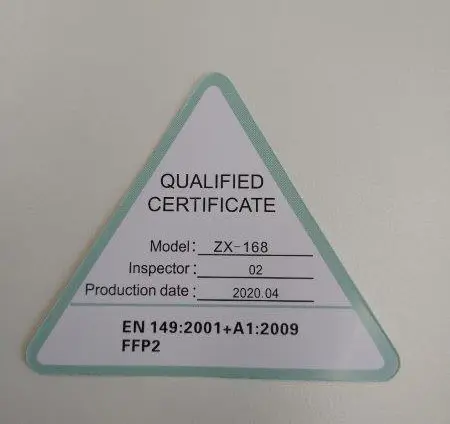Photo from the official notice: ZSYONGLAI Protective Mask KN95 particle filter mask — health risk