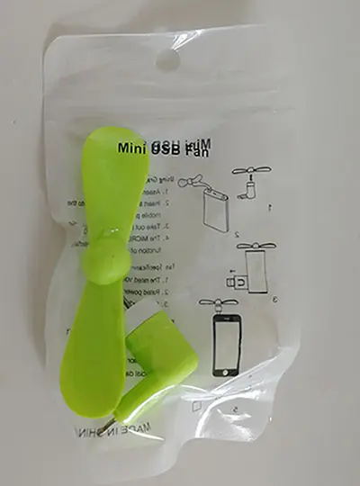 Foto dell’avviso ufficiale: Mini USB fan Ventola USB — rischio: Ambiente (A12/01622/21)