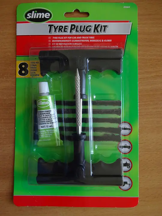 Photo de l’avis officiel: slime TYRE PLUG KIT Kit de réparation des pneus — risque: Risque chimique