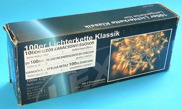 Photo de l’avis officiel: LEXlight 100er Lichterkette Klassik Chaîne d’éclairage — risque: Choc électrique