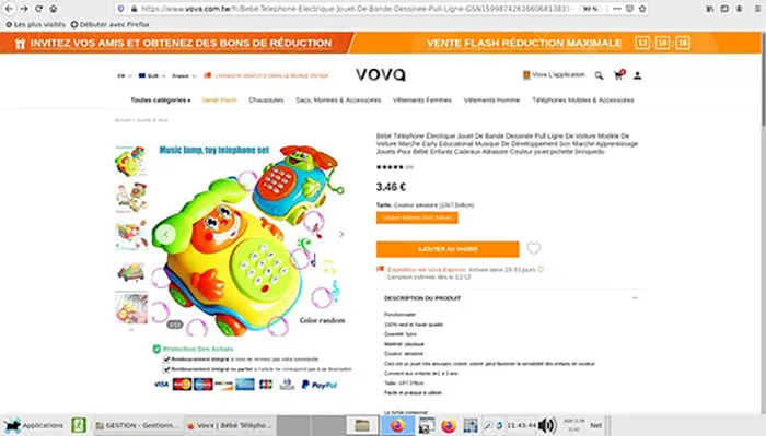 Photo de l’avis officiel: Téléphone jouet — risque: Étouffement & Suffocation