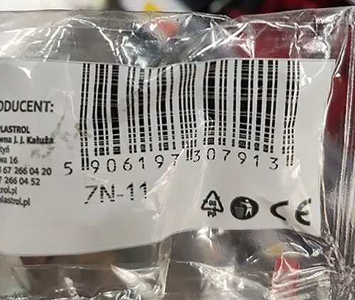 Photo from the official notice: PLAST-ROL Electric plug — electric shock risk
