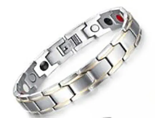 Foto dell’avviso ufficiale: Bio Magnetic Double force de magnétothérapie  Bracelet Arthrite Soulagement de la douleur Bracciale da uomo — rischio: Rischio chimico