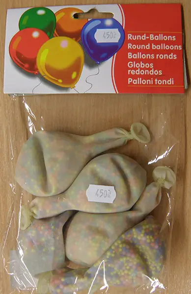 Foto do aviso oficial: Rund-Ballons / Léggömb Balões cheios — risco: Engasgamento