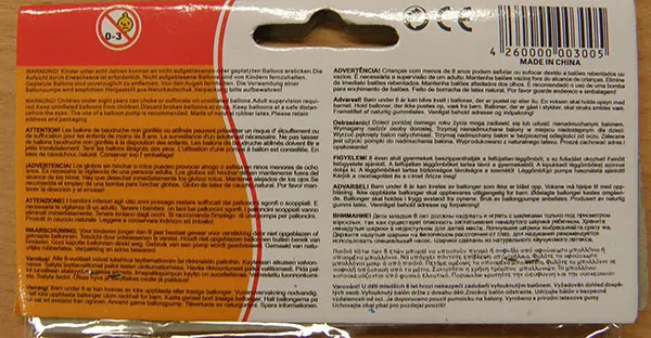 Foto do aviso oficial: Rund-Ballons / Léggömb Balões cheios — risco: Engasgamento