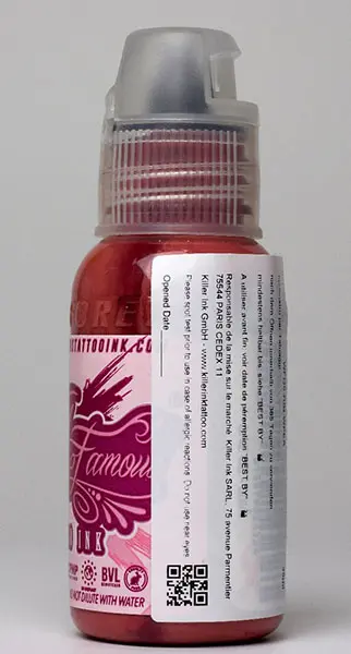 Zdjęcie z oficjalnego zgłoszenia: World Famous Tattoo Ink World Famous Tattoo Ink Warm Peach Atrament do tatuażu — ryzyko: Chemiczne