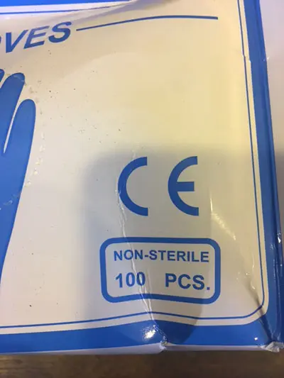 Photo de l’avis officiel: Luvas descartáveis Gants en vinyle jetables — risque: Risque sanitaire/autre