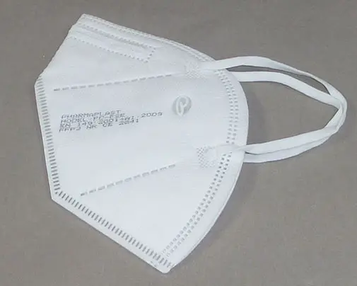 Foto aus der offiziellen Meldung: Pharmaplast Filtering Half Mask Folded Cup Style Partikelfiltermaske — Risiko: Gesundheitsrisiken/Sonstige