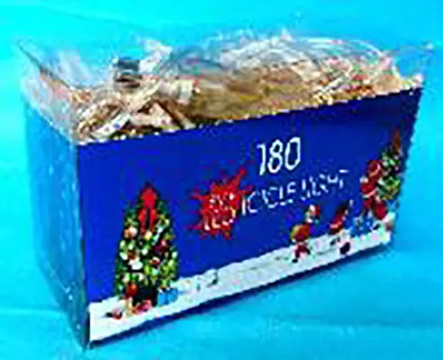 Photo de l’avis officiel: 180 ICICLE LIGHT 8M+LED Chaîne d’éclairage — risque: Brûlures & Choc électrique