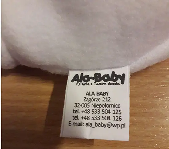 Photo de l’avis officiel: Ala Baby Chapeau de bébé — risque: Étouffement
