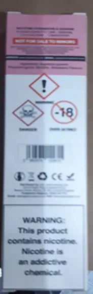 Foto del aviso oficial: Smok MBAR Smok Disposable MBAR 20mg 1.3ml Cigarrillo electrónico desechable — riesgo: Riesgos químicos