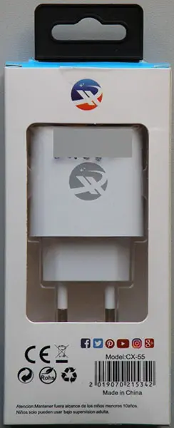 Photo de l’avis officiel: CX FAST SMART CHARGER Chargeur USB — risque: Choc électrique