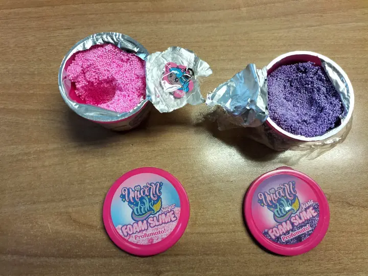 Photo de l’avis officiel: Cool Things Slime Unicorn Dools Slime de jouet — risque: Risque chimique