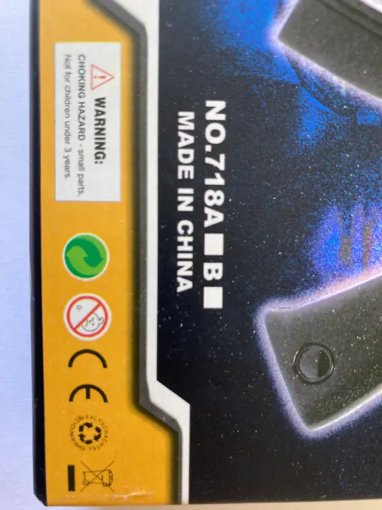 Foto uit de officiële melding: Force Gun Elektrisch speelgoedpistool — risico: Milieu
