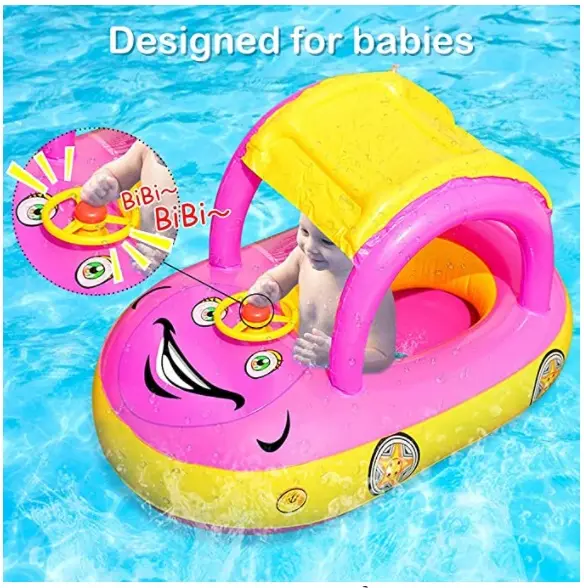 Foto do aviso oficial: O-Kinee Car Swimming Ring Coxia flutuante inflável — risco: Engasgamento & Afogamento