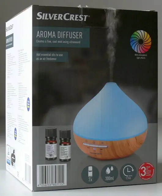 Photo de l’avis officiel: SILVERCREST AROMA DIFFUSER / Párásító aromalámpa Diffuseur d’arômes — risque: Risque microbiologique