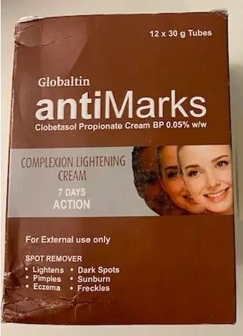 Photo de l’avis officiel: antiMarks Lightening cream Crème éclaircissante pour la peau — risque: Risque chimique