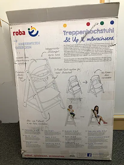 Foto dell’avviso ufficiale: Roba Roba Sit Up III Seggiolone per bambini — rischio: Intrappolamento & Lesioni