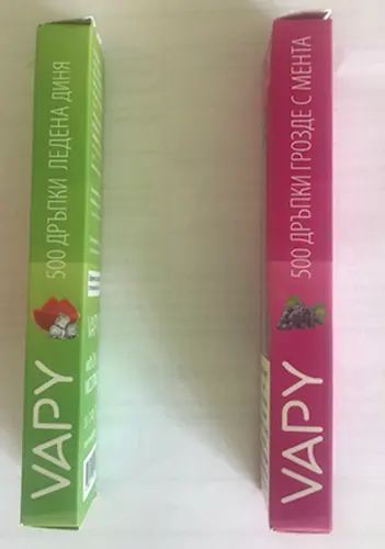 Photo de l’avis officiel: VAPY VAPY Cigarette électronique jetable — risque: Risque chimique