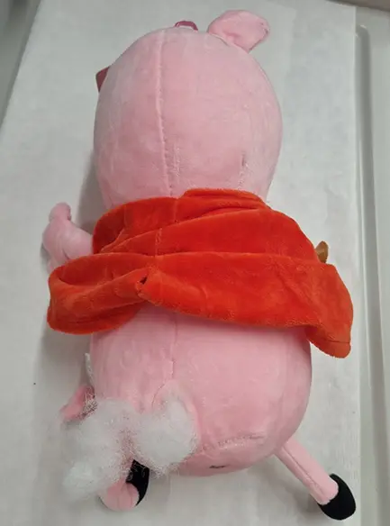 Photo de l’avis officiel: Plush pig Jouet doux — risque: Étouffement