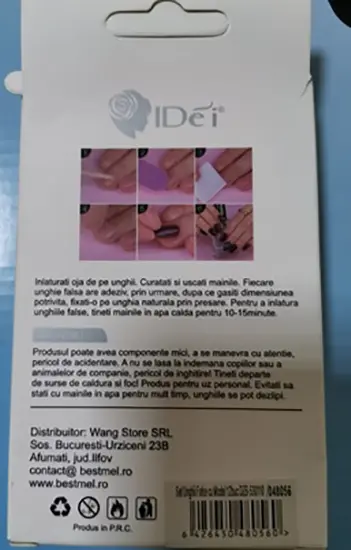 Foto dell’avviso ufficiale: IDe᷄᷄͠i® False nails set Unghie false — rischio: Rischio chimico