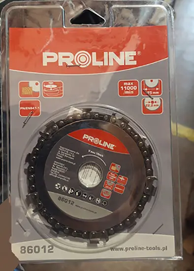 Foto uit de officiële melding: Proline PROLINE 86011 Cirkelzaagblad — risico: Verwonding