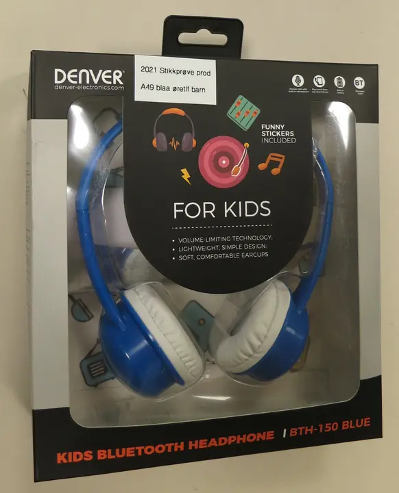 Foto dell’avviso ufficiale: Denver Cuffie per bambini — rischio: Rischio chimico