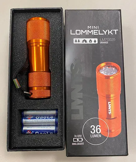 Foto do aviso oficial: LMNTS Mini lommelykt Mini tocha — risco: Ambiente