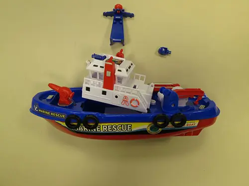 Foto aus der offiziellen Meldung: Boatfire Wasser Quecksilber Pumpwasserstrahl — Risiko: Umwelt