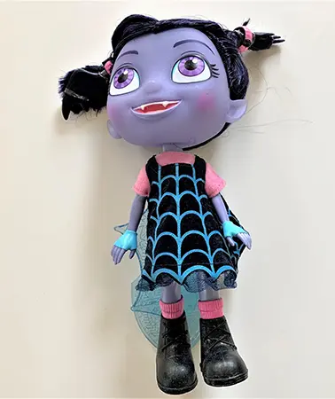 Photo from the official notice: Plastic doll — suffocation risk