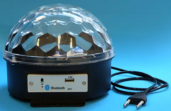 Foto do aviso oficial: Crystal Magic Ball Light Luz de bola — risco: Queimaduras & Choque elétrico