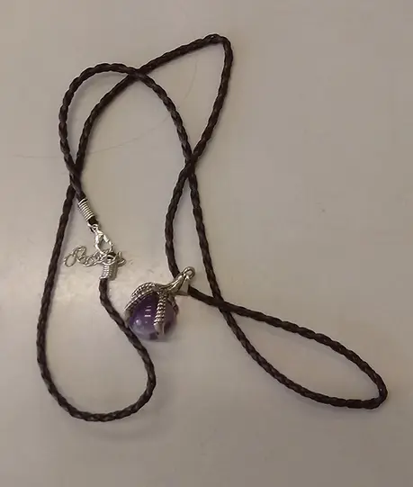 Photo de l’avis officiel: Small Dragon Claw Pendant - Amethyst Collier avec pendentif — risque: Risque chimique