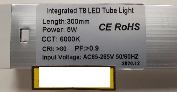 Foto do aviso oficial: Ledwereld Led TL fixture Luz de tubo LED — risco: Choque elétrico