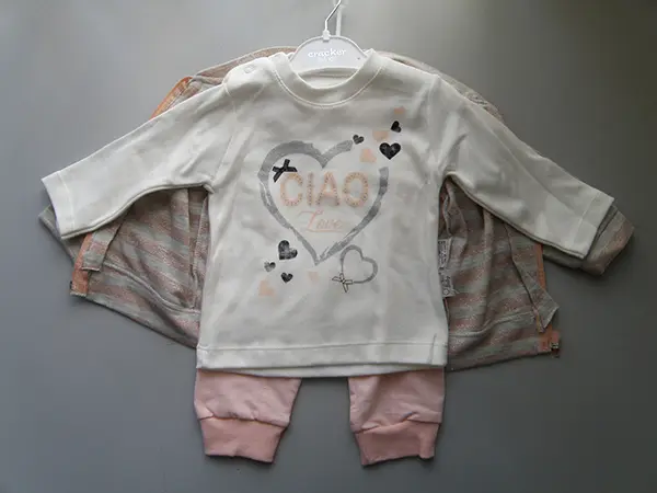 Photo de l’avis officiel: Cracker Baby Cracker Baby Kids Ensemble de vêtements pour bébés — risque: Étouffement