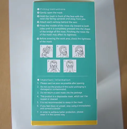 Foto aus der offiziellen Meldung: MUPU KN95 MASK Partikelfiltermaske — Risiko: Gesundheitsrisiken/Sonstige