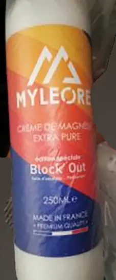 Photo de l’avis officiel: MYLEORE crème de magnésie extra pure Crème de magnésium — risque: Risque chimique & Incendie