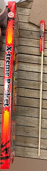 Foto dell’avviso ufficiale: Bonbridge X-treme Rocket Fuochi d'artificio — rischio: Lesioni uditive